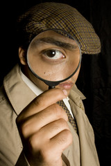 Detective spying