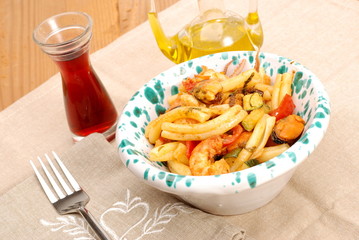 LEMMO CON CASERECCE E PESCE