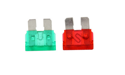 Zwei KFZ-Sicherungen 6,3mm Flachstecker