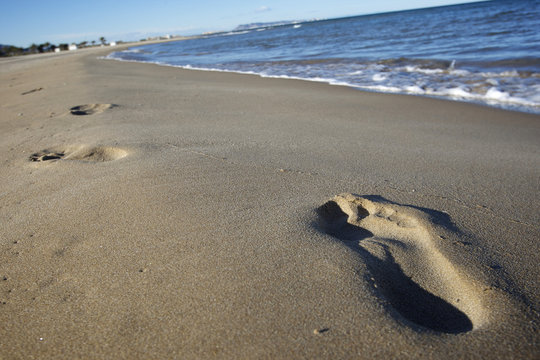 Huellas En La Playa