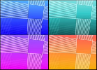 Four grid backgrounds