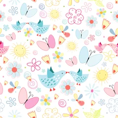 Photo sur Plexiglas Papillon texture de fleurs papillons et oiseaux
