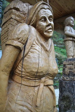 wooden sculpture