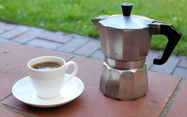 espresso cup and maker