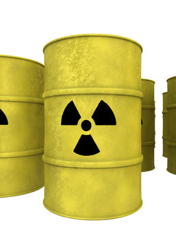 Yellow Nuclear Waste Barrel