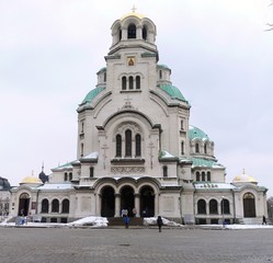Fototapeta na wymiar Katedra Aleksandra Newskiego. Sofia, Bułgaria