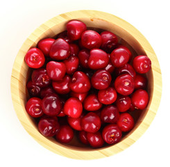 cherries isolated on white background
