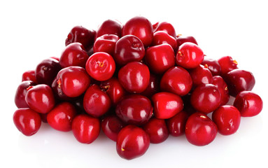 cherries isolated on white background