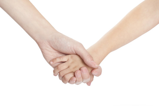 holding hands