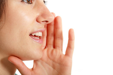 Fototapeta premium Whispering girl