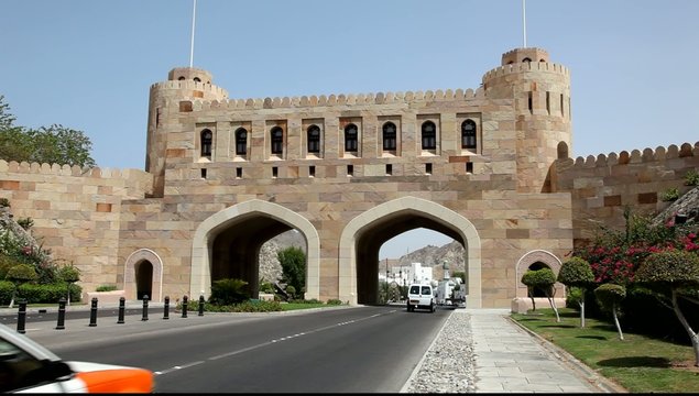 Old city gate of Muscat, Oman
