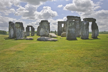 Stonehenge, a megalithic monument in England built around 3000BC