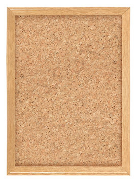 Fototapeta Cork board high detail. isolated on white background