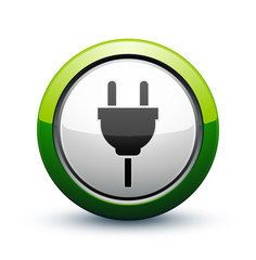 Obraz premium icône prise électrique électricité