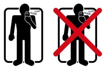 YES / NO Permitted to taking photos with mobile devices