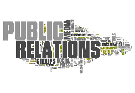 Word Cloud "Public Relations"