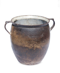 old cast iron pot
