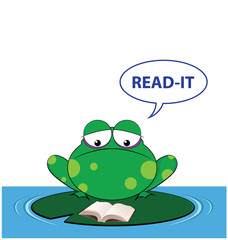 Comical take on the sound a frog makes