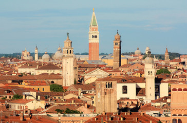 the view of venice and bell tower St. Mark's square