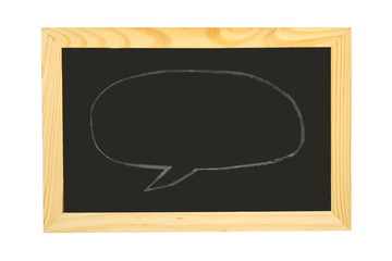 Blackboard with blank for any message