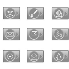 E-mail web icons set