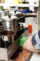 Handmade candles series, the melting