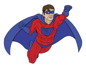 Abwaschbare Fototapete Superhelden Superhelden-Illustration