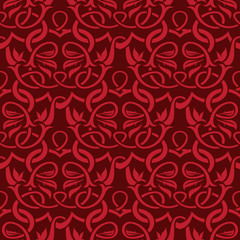 Red seamless wallpaper pattern