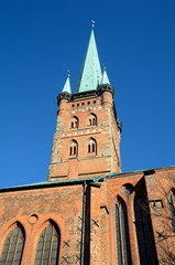 Fototapeta premium Petrikirche in Lübeck
