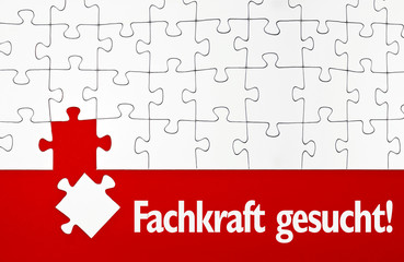 Puzzle mit Fachkraft gesucht