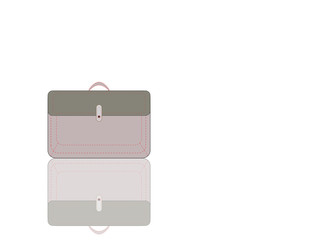 briefcase isolated on white background