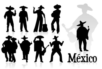 mexicains silhouettes