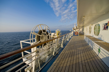 Onboard cruise ship