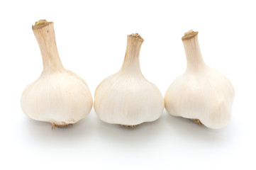 横に並んだニンニク