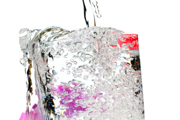 glas of refreshing cool water