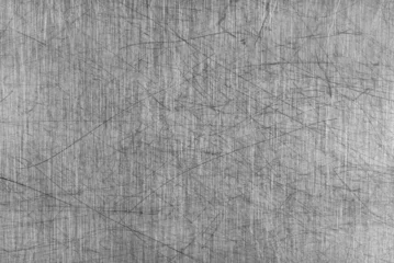 Papier Peint photo Métal Plateau de table en aluminium rayé gris