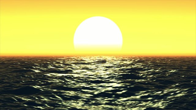 Water / the sea / ocean / sun