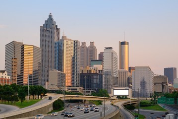 Fototapeta na wymiar Atlanta, Georgia Downtown Skyline