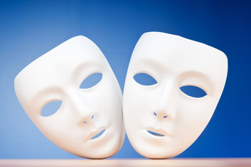Masks with theatre concept