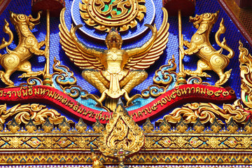 Roof temple in Bangkok, Thailand.