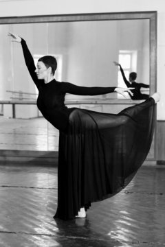 training ballerina, modern dance
