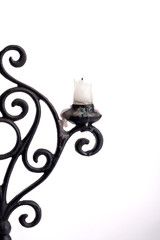 iron, candlestick, isolated