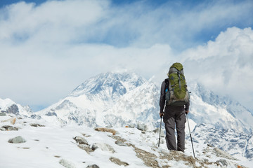 Fototapeta na wymiar Wycieczka w Himalaje
