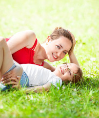 mother and daughter