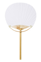 白色の無地の団扇