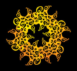 ornate abstract silhouette