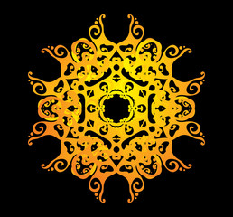 ornate abstract silhouette