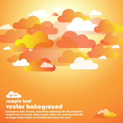 Abstract summer cloud background