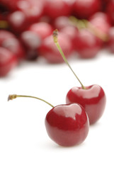fresh sweet cherries