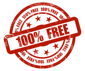 Sternen Stempel rot rt 100% FREE